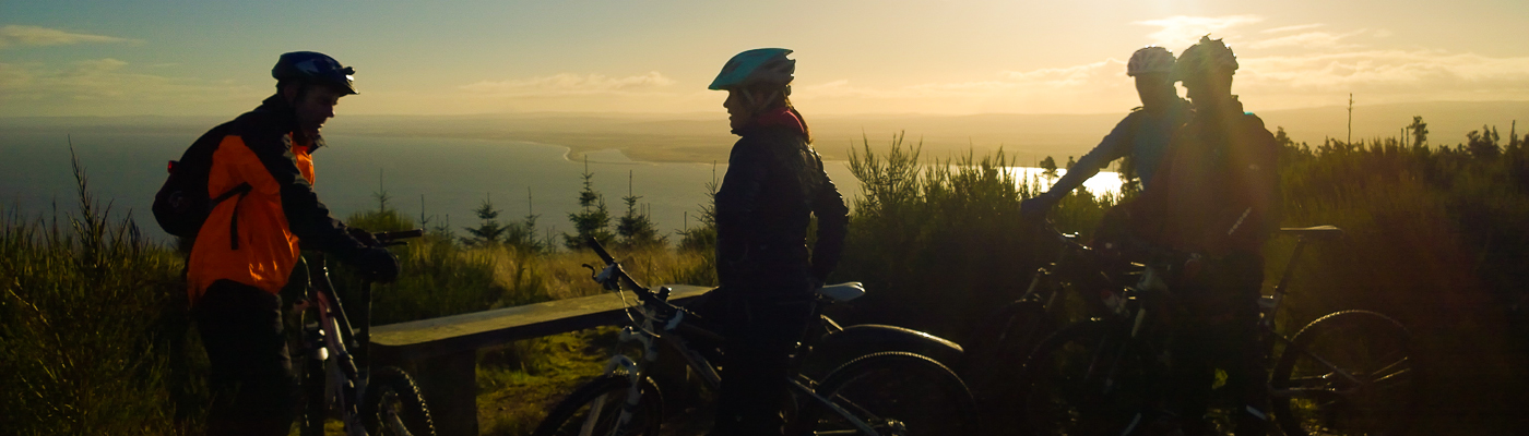 Bike view from Learnie Red Rock cycle trail